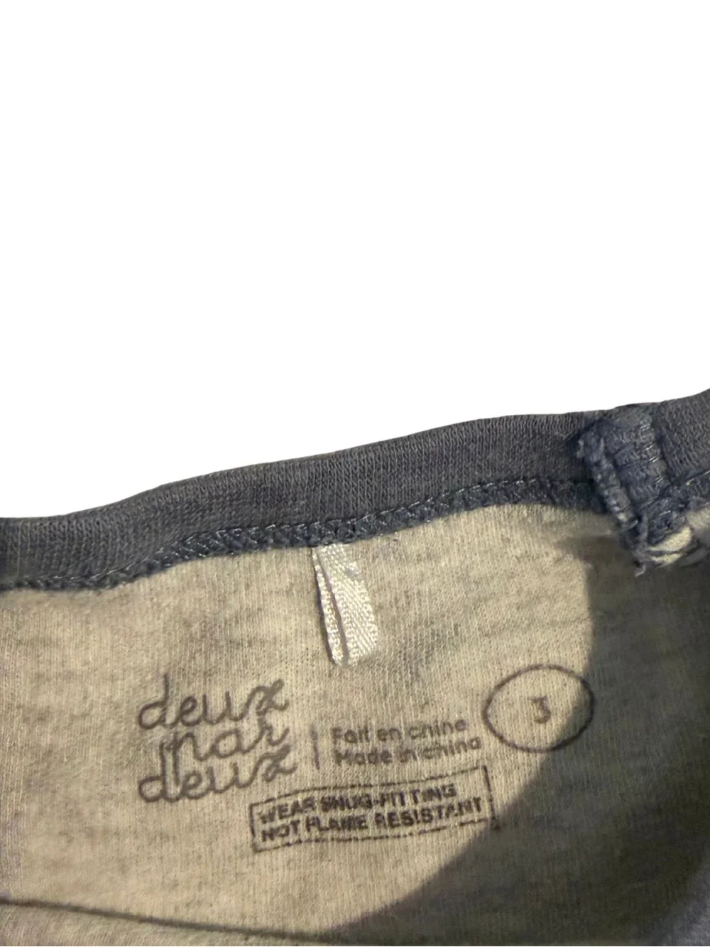deux par deux Gray & Cream Dino and Monster Pajama sets (2 pairs of PJs bundle)